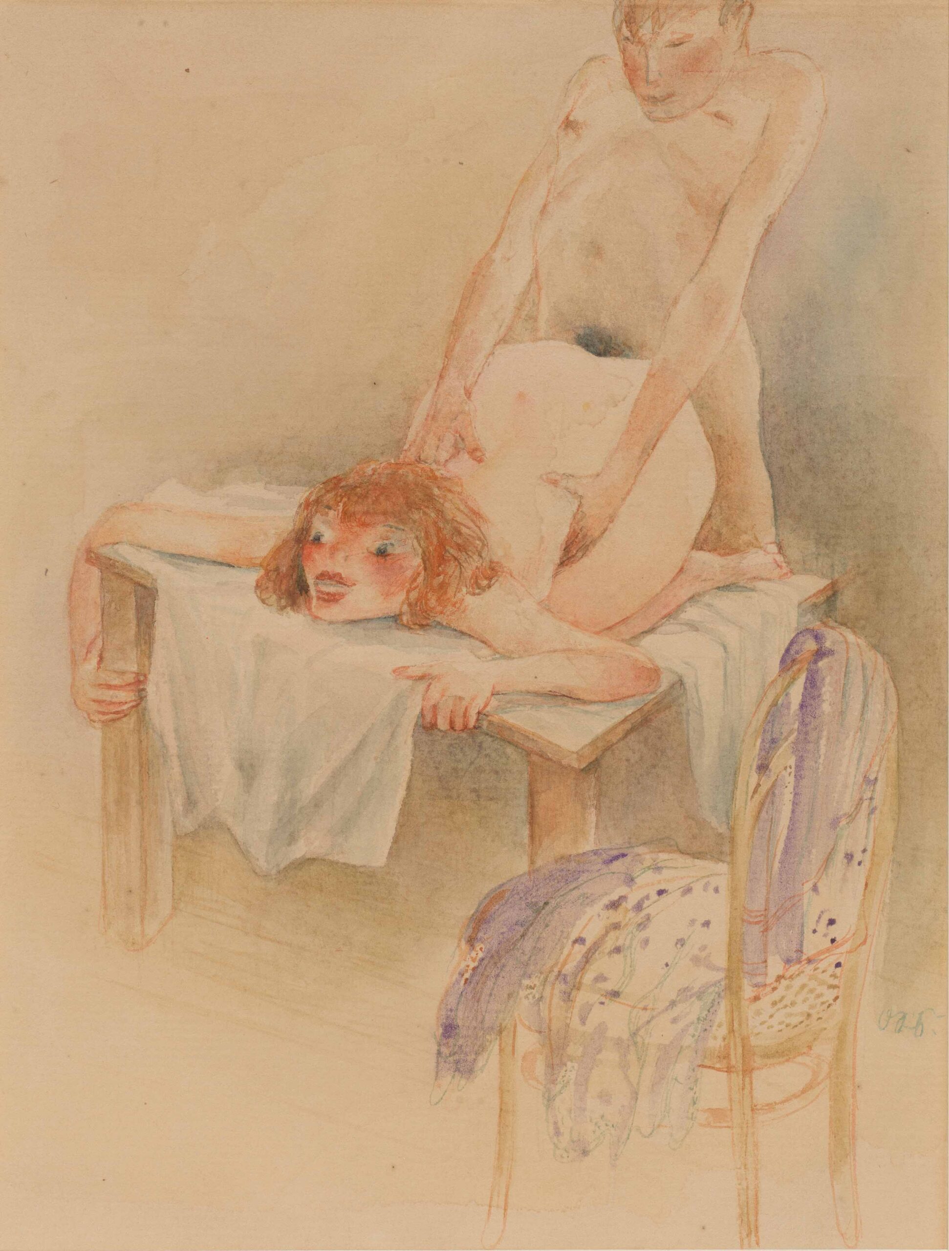 Erotische Szene, Hochformat, Schatz Rudolf Erotische Szene, Hochformat, Schatz Rudolf
