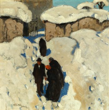 Beim Kirchgang, Mulley, 31×26 Beim Kirchgang, Mulley, 31x26