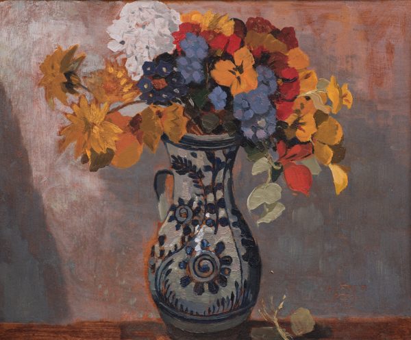 Blumen im Krug, 44,5x52, Poell Alfred