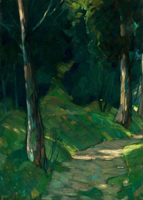 Waldweg, Mulley, 66×47,5 Waldweg, Mulley, 66x47,5
